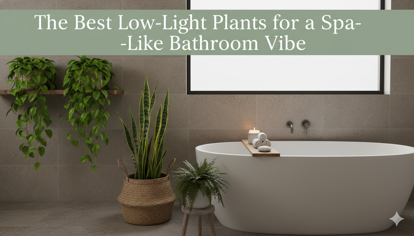 The Best Low-Light Plants for a Spa-Like Bathroom Vibe